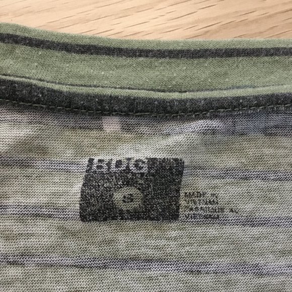 Vintage Y2K Urban Outfitters BDG Striped Cap Sleeve Burnout Tee - Picture 3 of 5